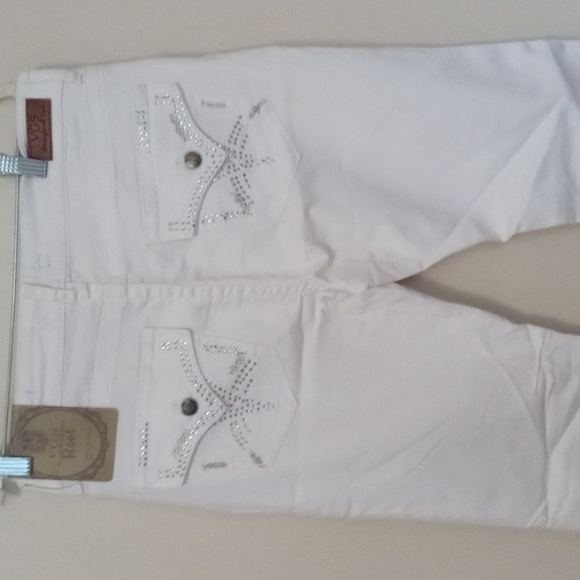 VGS Denim for All Time White Boot Cut Jeans Size 10 - Picture 1 of 7